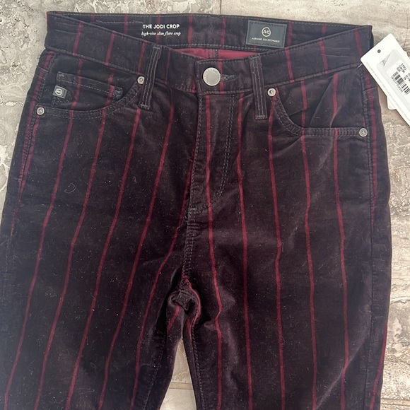 Adriano Goldschmeid The Jodi Crop High-Rise Slim Flare Crop Jeans, Size 24 NWT - Picture 8 of 10